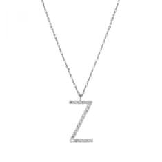 Rosato Srebrna ogrlica z obeskom Z Cubica RZCU26 (verižica, obesek)