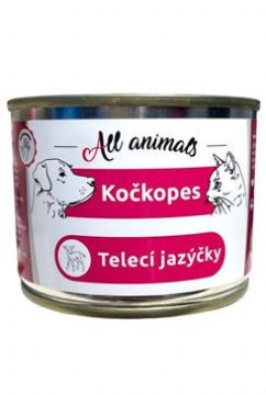 All Animals Vse živali mačje kletke cons. Telečji jeziki 200g