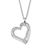 Romantična srebrna ogrlica srček ERN-FOREVER-ZI (verižica, obesek)