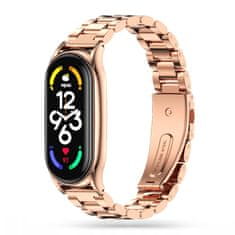Tech-protect Stainless pašček za Xiaomi Mi Band 7, rose gold