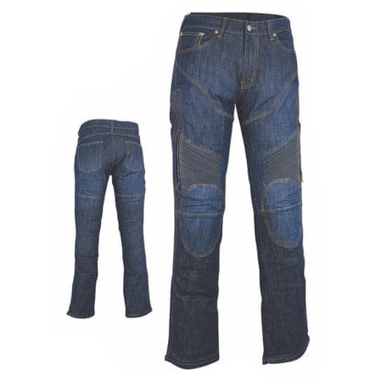 MAXX NF 2931 Moške motoristične kevlar jeans modre barve