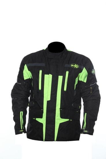 MAXX NF 2201 Dolga tekstilna jakna neon zelena