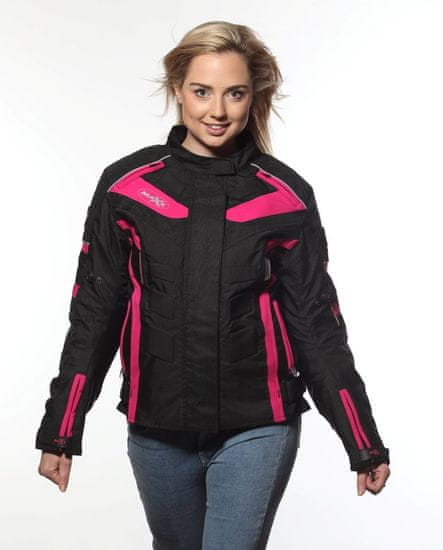 MAXX NF 2400 Ženska tekstilna jakna črno vijolična