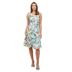 Orsay Bela cvetlična obleka brez naramnic ORSAY_471678-98 40