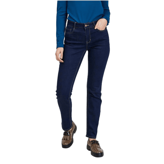 Orsay Temno modre ženske kavbojke ravnega kroja ORSAY_312171-550000