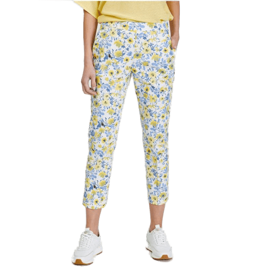 Orsay Bele ženske hlače s cvetličnim vzorcem ORSAY_356242-157000