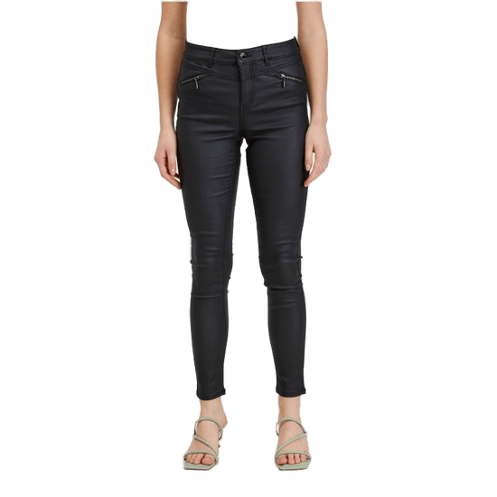 Orsay Črne ženske usnjene hlače ORSAY_319257-660000