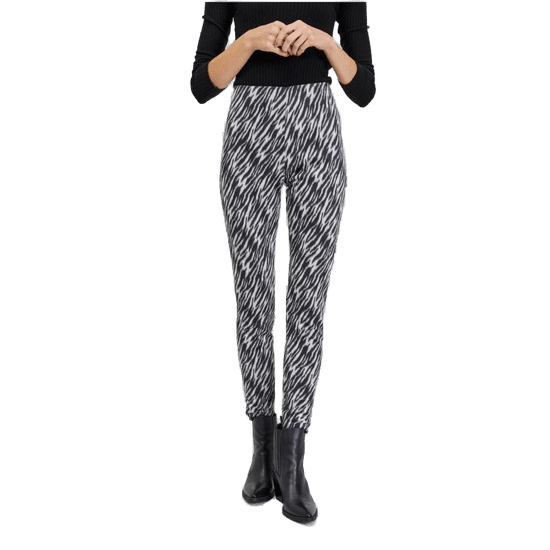 Orsay Bele in črne vzorčaste ženske hlače iz semiša ORSAY_350190-660000