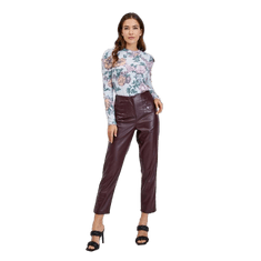 Orsay Ženske usnjene hlače v bordo barvi ORSAY_352299-467000 42