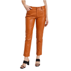 Orsay Rjave ženske hlače iz usnja ORSAY_353135-789000 34