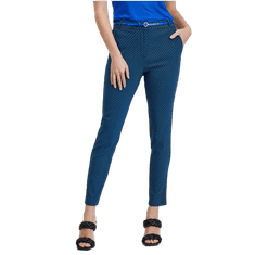 Orsay Črno-modre ženske hlače z vzorcem ORSAY_390303-555000 40