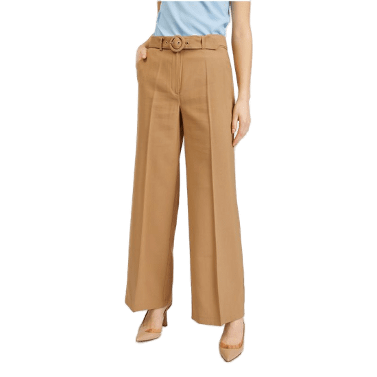 Orsay Rjave ženske hlače s širokim pasom ORSAY_355041080000