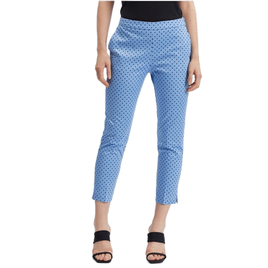 Orsay Modre ženske hlače s tričetrtinskim pasom s pikami ORSAY_356249520000