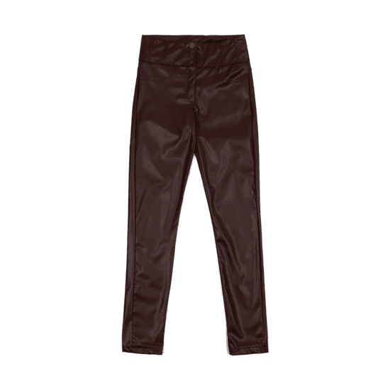 Orsay Bordo ženske usnjene hlače ORSAY_351121-467000