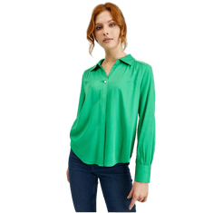 Orsay Zelena ženska satenasto bluzo ORSAY_600248865000 36