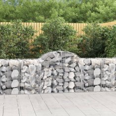 shumee Obokane gabion košare 50 kosov 200x50x80/100 cm cinkano železo