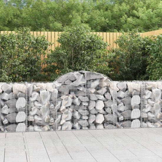 shumee Obokane gabion košare 40 kosov 200x50x80/100 cm cinkano železo