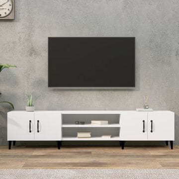 Vidaxl vidaXL TV omarica bela 180x31,5x40 cm material na osnovi lesa