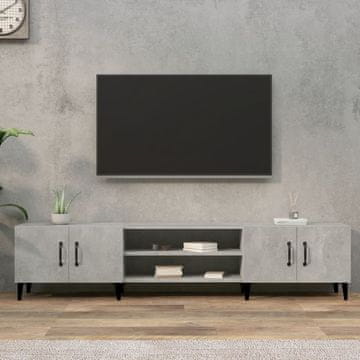 Vidaxl vidaXL TV omarica betonsko siva 180x31,5x40 cm