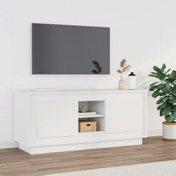 Vidaxl vidaXL TV omarica bela 102x35x45 cm material na osnovi lesa