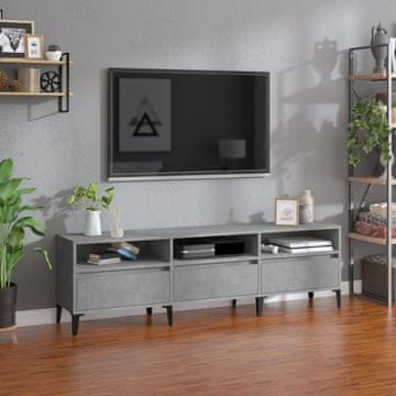 Vidaxl vidaXL TV omarica betonsko siva 150x30x44,5 cm