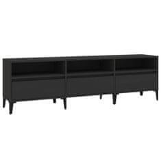 Vidaxl TV omarica črna 150x30x44,5 cm inženirski les