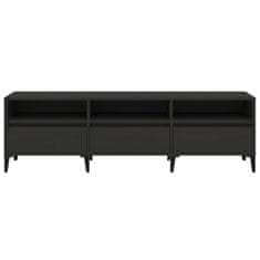 Vidaxl TV omarica črna 150x30x44,5 cm inženirski les