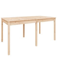 Vidaxl Vrtna miza 159,5x82,5x76 cm trdna borovina