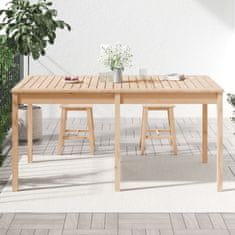 Vidaxl Vrtna miza 159,5x82,5x76 cm trdna borovina