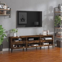 Vidaxl TV omarica dimljeni hrast 150x30x44,5 cm inženirski les