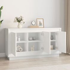 Vidaxl Komoda bela 102x35x55 cm inženirski les