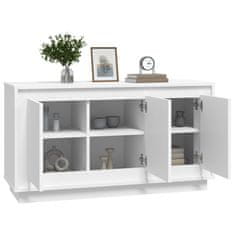 Vidaxl Komoda bela 102x35x55 cm inženirski les