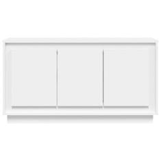 Vidaxl Komoda bela 102x35x55 cm inženirski les
