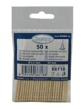 Gastro Lesena nabodala 8 cm 50 kosov