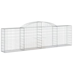 Vidaxl Obokane gabion košare 7 kosov 300x30x80/100 cm cinkano železo