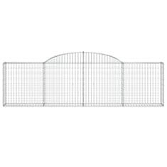 Vidaxl Obokane gabion košare 7 kosov 300x30x80/100 cm cinkano železo