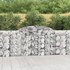 shumee Obokane gabion košare 30kosov 300x30x100/120cm pocinkano železo