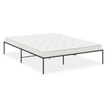 Vidaxl Kovinski posteljni okvir črn 160x200 cm