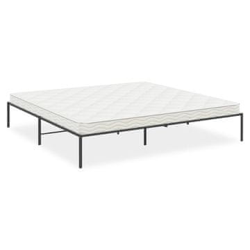 Vidaxl Kovinski posteljni okvir črn 200x200 cm