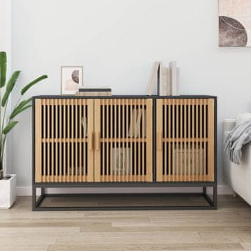 Vidaxl vidaXL Omarica, črna, 105x30x65 cm, material na osnovi lesa