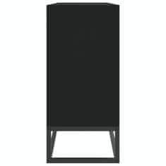 Vidaxl Komoda črna 105x30x65 cm inženirski les