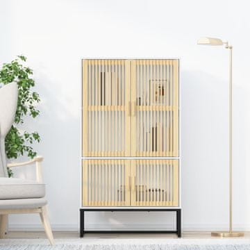 Vidaxl vidaXL Visoka omarica bela 70x35x125 cm material na osnovi lesa