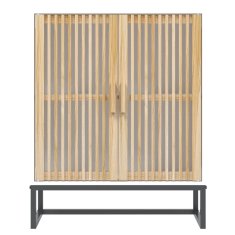 Greatstore Komoda bela 60x30x75 cm inženirski les