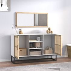 Vidaxl Komoda bela 105x30x65 cm inženirski les
