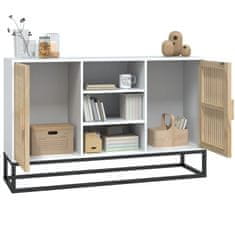 Vidaxl Komoda bela 105x30x65 cm inženirski les