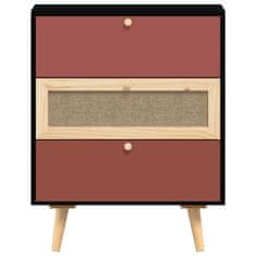 Vidaxl Komoda s predali 60x30x75 cm inženirski les
