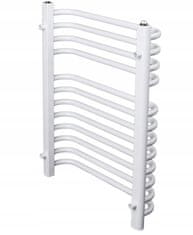 shumee Kopalniški radiator SUN z obešalnikom za brisače 68x55 cm bel