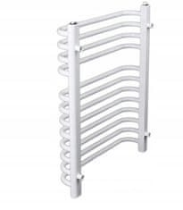 shumee Kopalniški radiator SUN z obešalnikom za brisače 68x55 cm bel