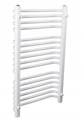 shumee Kopalniški radiator SUN z obešalnikom za brisače 93x55 cm bel