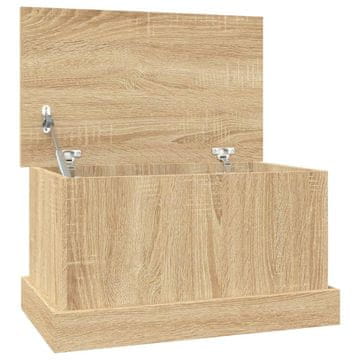 Vidaxl Škatla za shranjevanje iz hrasta sonoma 50x30x28 cm inženirski les